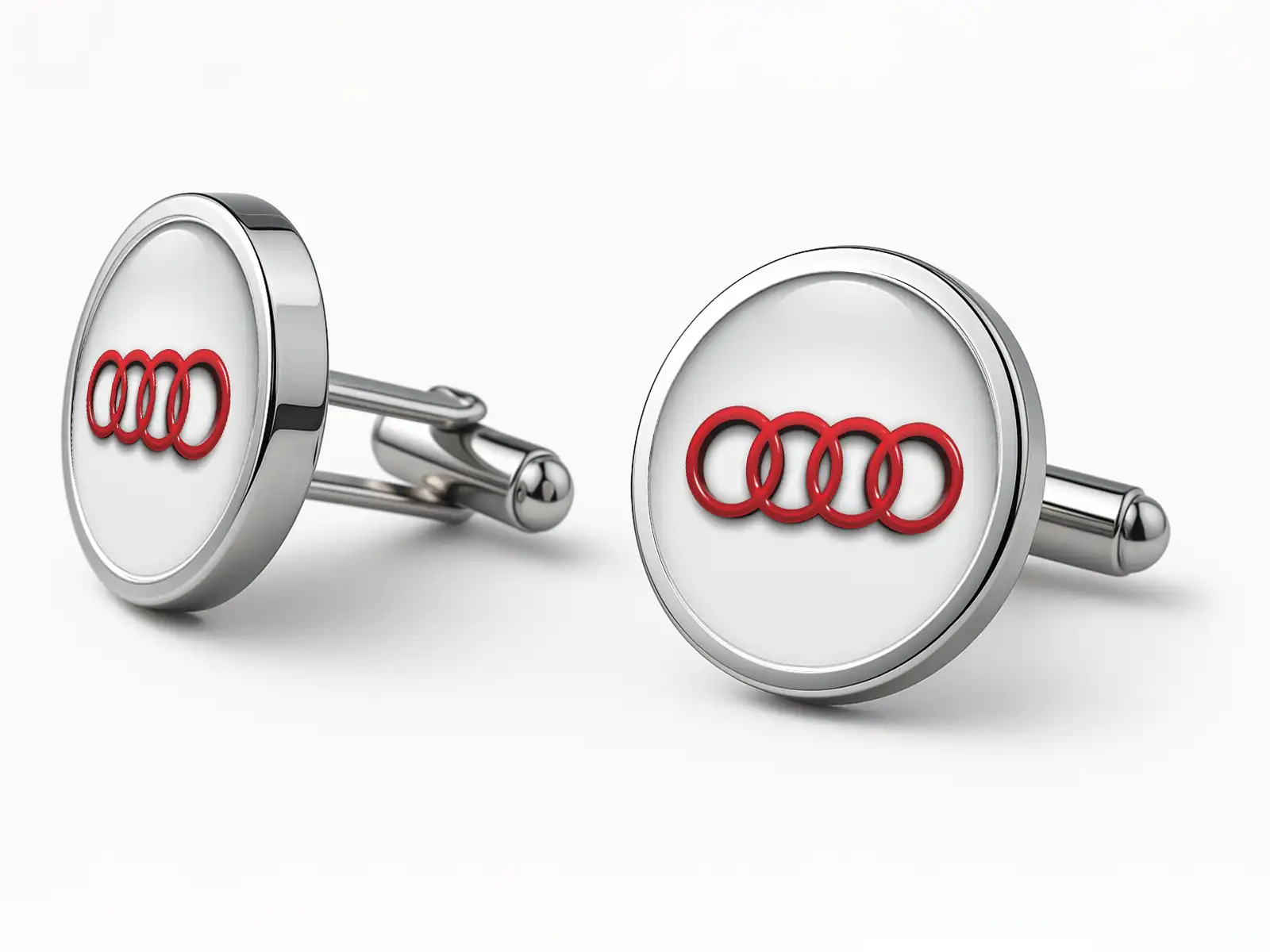 Audi Themed Cufflinks Durable High-Quality Minimal Racing